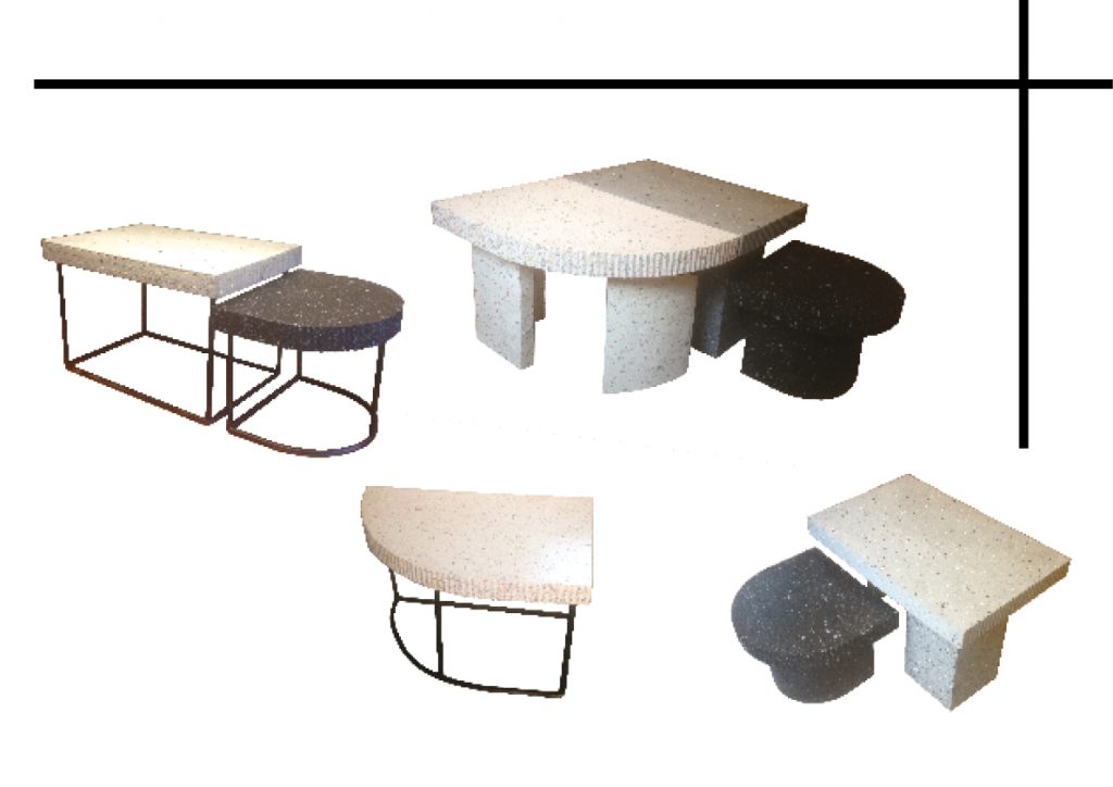 Mockups concrete tables